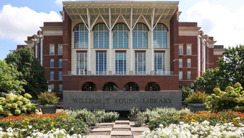 Front of William T. Young Library 